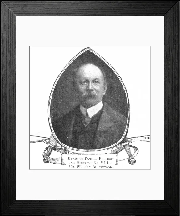 Framed Print : Heads of Famous Publishing Houses. - No. VIII.: Mr. William Blackwood, 1909. Creator: Unknown Framed Print : Heads of Famous Publishing Houses. - No. VIII.: Mr. William Blackwood, 1909. Creator: Unknown