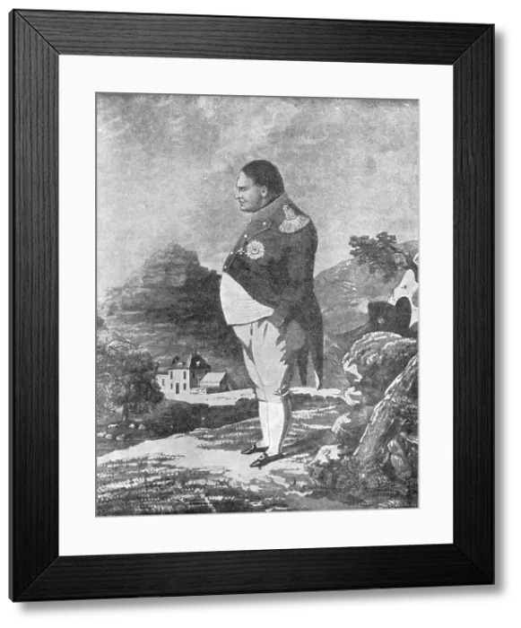 Framed Print : The Little Corporal in exile: Napoleon at St. Helena, 1909. Creator: Unknown Framed Print : The Little Corporal in exile: Napoleon at St. Helena, 1909. Creator: Unknown