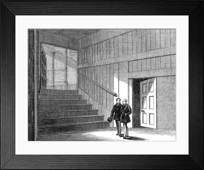 Framed Print : Scene of the fatal crush at Liverpool, 1870. Creator: Unknown