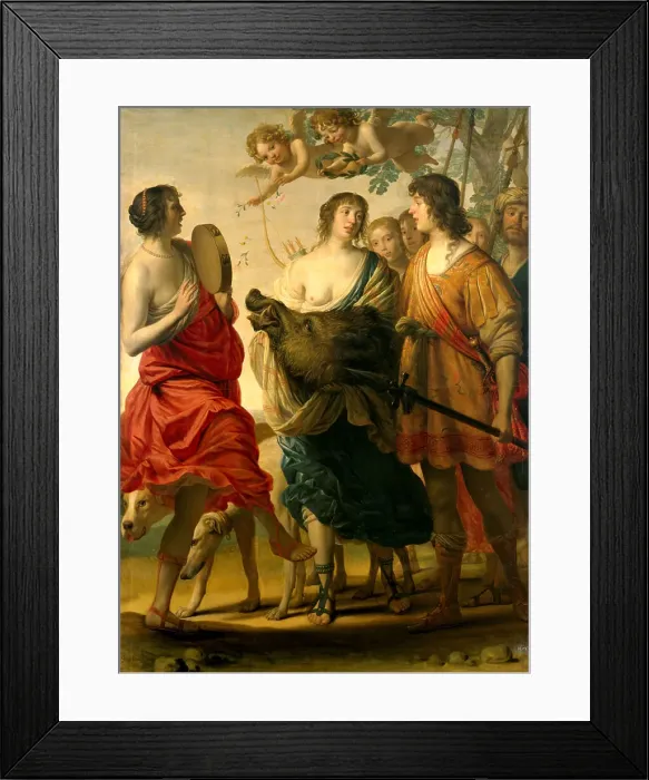 Framed Print : Meleager and Atalanta, 1632. Creator: Honthorst; Gerrit; van (1590-1656) Framed Print : Meleager and Atalanta, 1632. Creator: Honthorst; Gerrit; van (1590-1656)