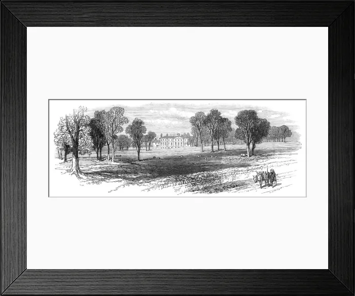 Framed Print : Sketches from Ireland: Balrath, County Meath, the seat of Mr. Nicholson, 1870. Creator: Unknown
