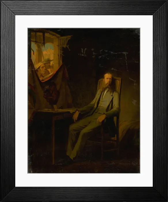 Framed Print : Emperor Maximilian in the evening before the execution, 1868. Creator: Chamerlat; Jules-Marc (1828-1868) Framed Print : Emperor Maximilian in the evening before the execution, 1868. Creator: Chamerlat; Jules-Marc (1828-1868)