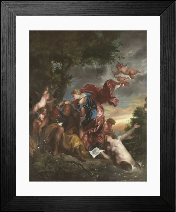 Framed Print : Rinaldo and Armida, c1629. Creator: Dyck; Sir Anthony van (1599-1641) Framed Print : Rinaldo and Armida, c1629. Creator: Dyck; Sir Anthony van (1599-1641)