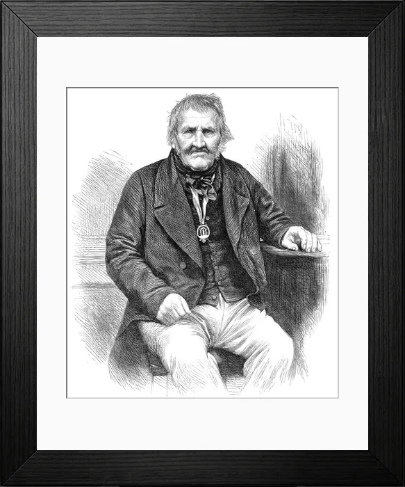 Framed Print : Matthew Greathead, of Richmond, Yorkshire, a hundred years old, 1870. Creator: Unknown Framed Print : Matthew Greathead, of Richmond, Yorkshire, a hundred years old, 1870. Creator: Unknown