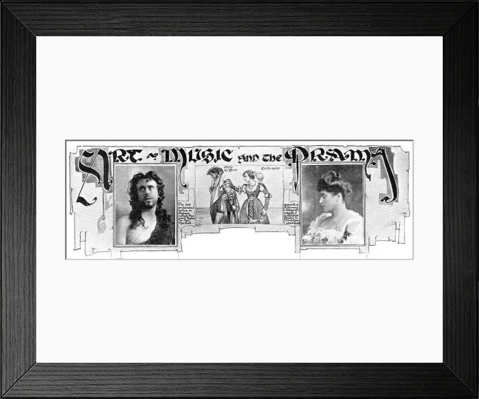 Framed Print : Art, Music and the Drama, 1909. Creator: Heckscher