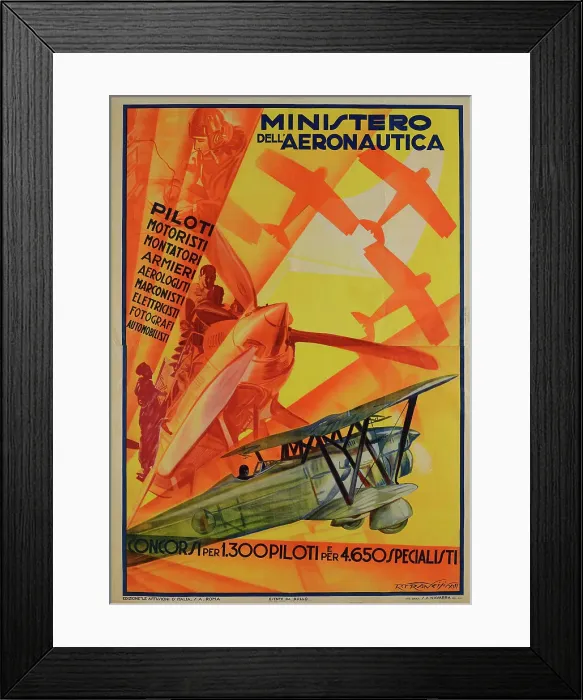 Framed Print : Ministero dell'Aeronautica, 1934. Creator: Francisi; Raffaele (1901-1945) Framed Print : Ministero dell'Aeronautica, 1934. Creator: Francisi; Raffaele (1901-1945)
