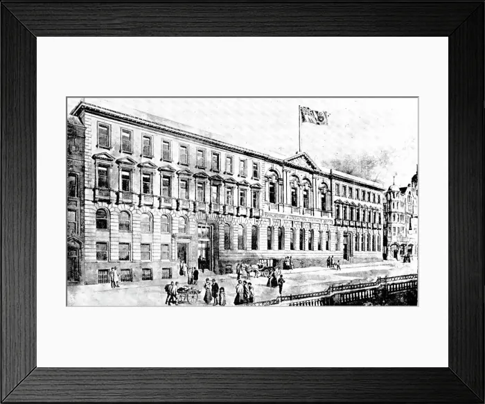 Framed Print : The Manchester and Liverpool District Bank: the exterior, 1909. Creator: Unknown Framed Print : The Manchester and Liverpool District Bank: the exterior, 1909. Creator: Unknown
