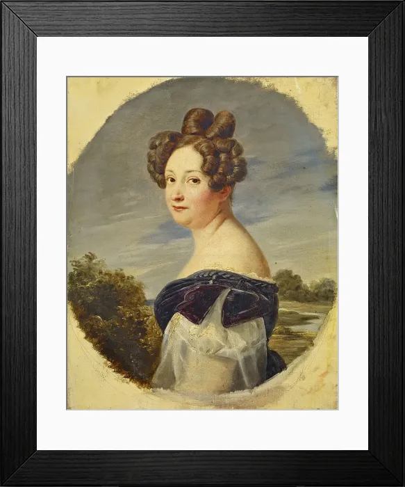 Framed Print : Portrait of the opera singer Marie-Julie Halligner (1786-1850), c1820. Creator: Anonymous () Framed Print : Portrait of the opera singer Marie-Julie Halligner (1786-1850), c1820. Creator: Anonymous ()