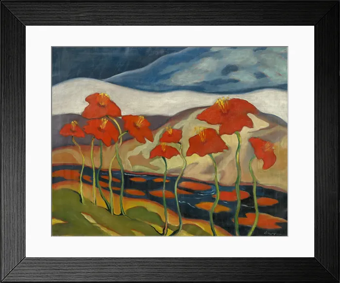 Framed Print : Landscape with Flowers, 1930. Creator: Palugyay; Zoltan (1898-1935) Framed Print : Landscape with Flowers, 1930. Creator: Palugyay; Zoltan (1898-1935)