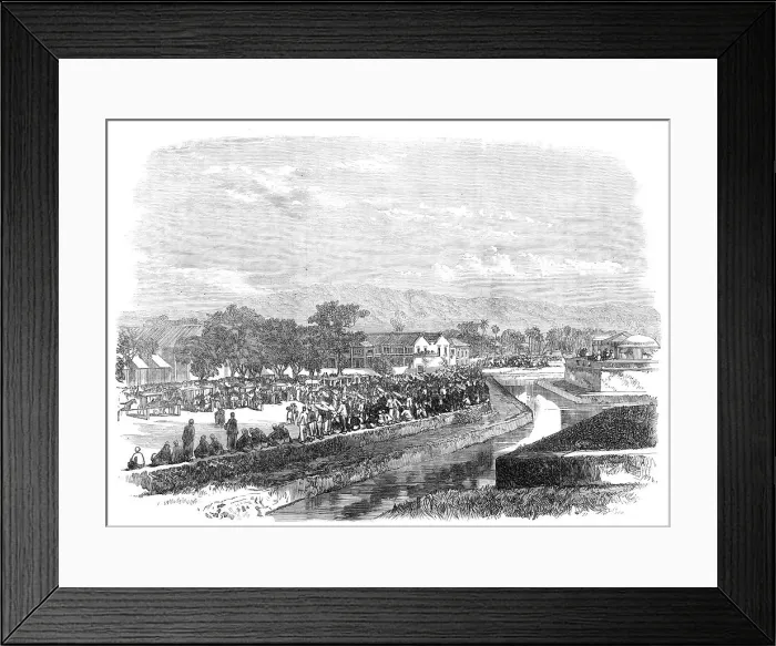 Framed Print : The Duke of Edinburgh at Penang: the Levee at the Court of Requests, 1870. Creator: Unknown Framed Print : The Duke of Edinburgh at Penang: the Levee at the Court of Requests, 1870. Creator: Unknown