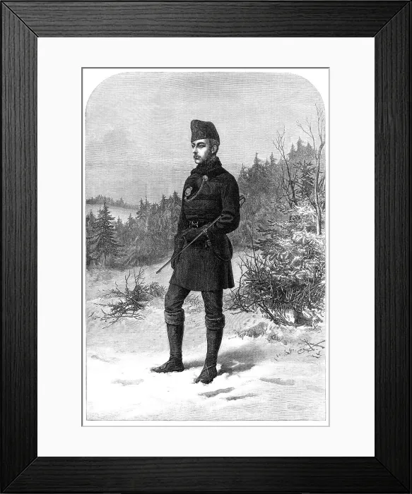 Framed Print : Prince Arthur in Canada, 1870. Creator: Unknown Framed Print : Prince Arthur in Canada, 1870. Creator: Unknown