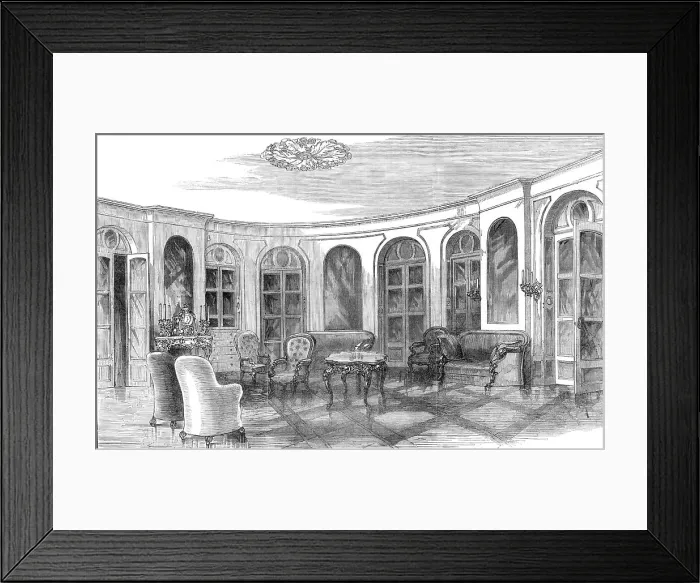 Framed Print : The room in which M. Noir was shot, 1870. Creator: Unknown Framed Print : The room in which M. Noir was shot, 1870. Creator: Unknown
