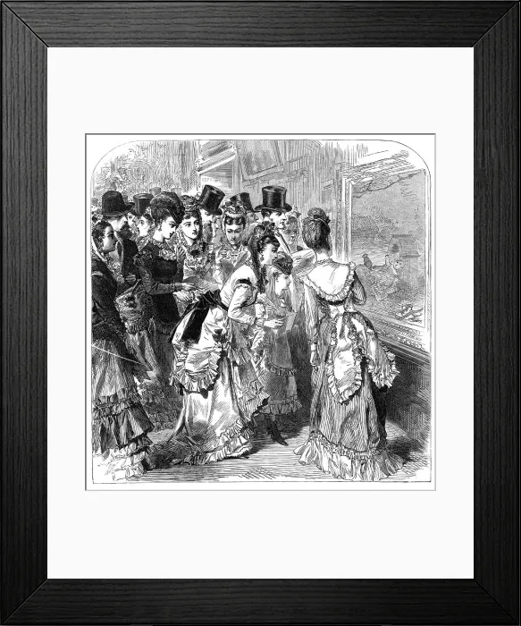 Framed Print : At the Royal Academy, 1870. Creator: Unknown Framed Print : At the Royal Academy, 1870. Creator: Unknown