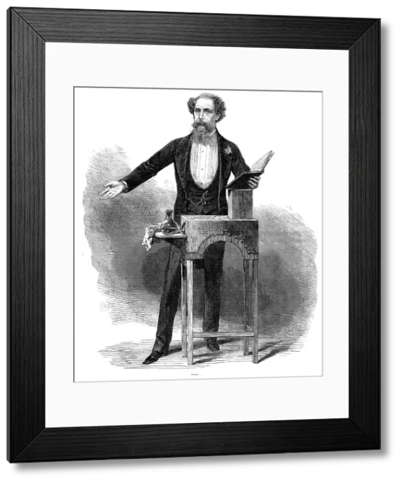 Framed Print : Mr. Charles Dickens's last reading, 1870. Creator: Unknown Framed Print : Mr. Charles Dickens's last reading, 1870. Creator: Unknown