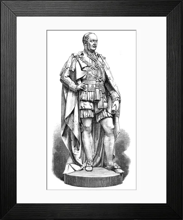 Framed Print : Statue of the late Prince Consort, at Belfast, 1870. Creator: Unknown Framed Print : Statue of the late Prince Consort, at Belfast, 1870. Creator: Unknown