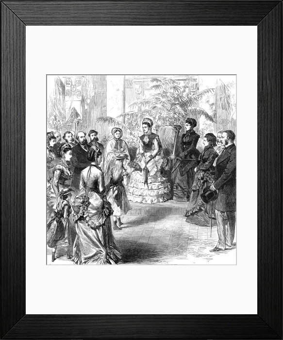 Framed Print : Princess Louisa opening the bazaar for the North-Eastern Hospital for Children, 1870. Creator: Unknown Framed Print : Princess Louisa opening the bazaar for the North-Eastern Hospital for Children, 1870. Creator: Unknown
