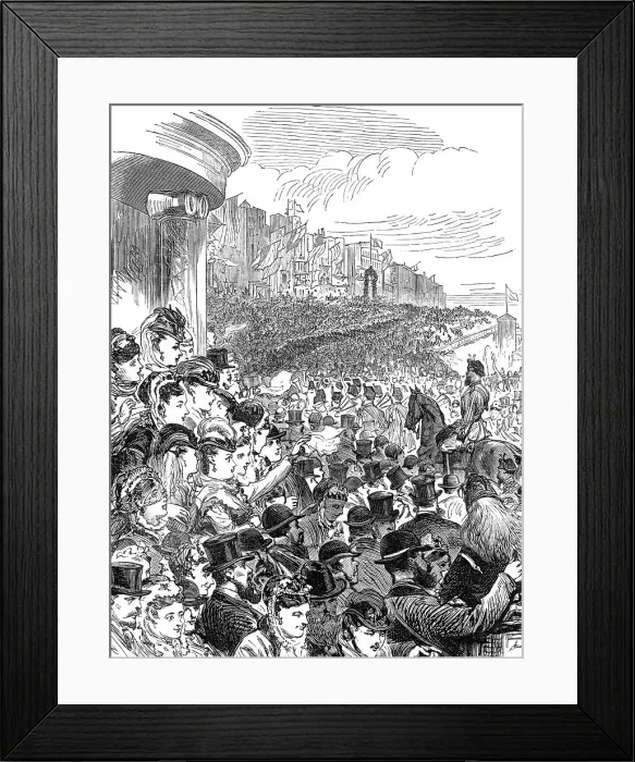 Framed Print : Incidents of the Easter Volunteer Review, 1870. Creator: Unknown Framed Print : Incidents of the Easter Volunteer Review, 1870. Creator: Unknown