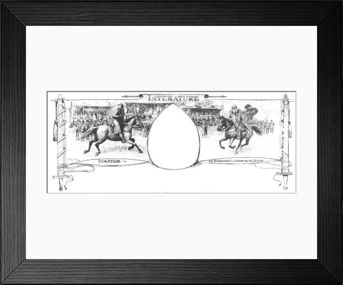 Framed Print : Ivanhoe: - the Tournament at Ashby-de-la-Zouch, 1909. Creator: Amedee Forestier Framed Print : Ivanhoe: - the Tournament at Ashby-de-la-Zouch, 1909. Creator: Amedee Forestier