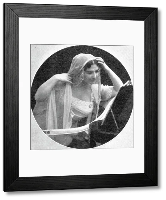 Framed Print : The new Mimi: Mlle. Kousnietzoff in La Bohème, 1909. Creator: Dover Street Studios Framed Print : The new Mimi: Mlle. Kousnietzoff in La Bohème, 1909. Creator: Dover Street Studios