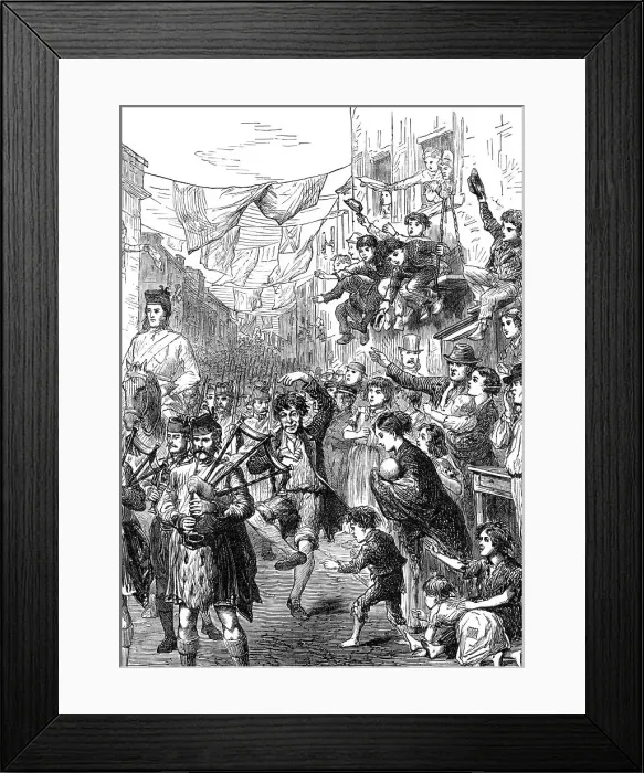 Framed Print : Incidents of the Easter Volunteer Review, 1870. Creator: Unknown Framed Print : Incidents of the Easter Volunteer Review, 1870. Creator: Unknown