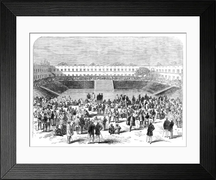 Framed Print : The Alipore Gaol, Calcutta, 1870. Creator: Unknown Framed Print : The Alipore Gaol, Calcutta, 1870. Creator: Unknown