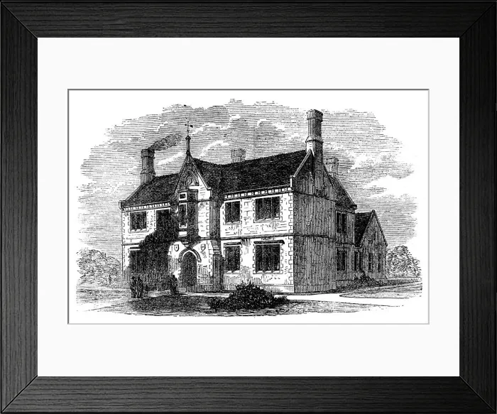 Framed Print : Westminster Memorial Cottage Hospital, Shaftesbury, 1871. Creator: Unknown Framed Print : Westminster Memorial Cottage Hospital, Shaftesbury, 1871. Creator: Unknown
