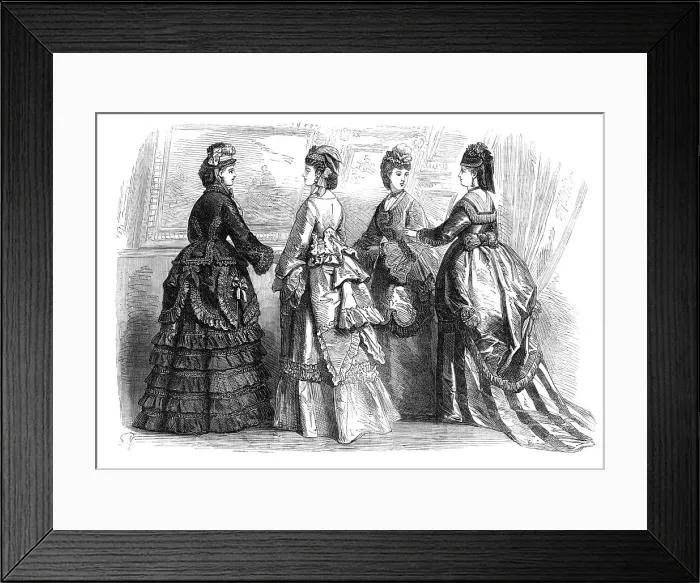 Framed Print : Paris fashions for May, 1870. Creator: Unknown Framed Print : Paris fashions for May, 1870. Creator: Unknown