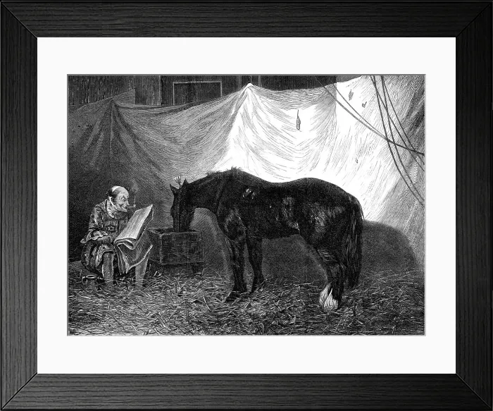 Framed Print : Behind the Scenes, by J. A. Fitzgerald, 1870. Creator: Unknown Framed Print : Behind the Scenes, by J. A. Fitzgerald, 1870. Creator: Unknown