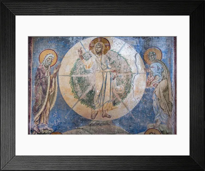 Framed Print : The Transfiguration of Jesus, 12th century. Creator: Byzantine Master () Framed Print : The Transfiguration of Jesus, 12th century. Creator: Byzantine Master ()