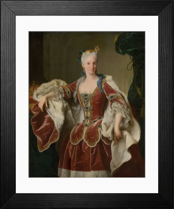 Framed Print : Portrait of Elisabeth Farnese, Queen consort of Spain, 1723. Creator: Ranc; Jean (1674-1735) Framed Print : Portrait of Elisabeth Farnese, Queen consort of Spain, 1723. Creator: Ranc; Jean (1674-1735)