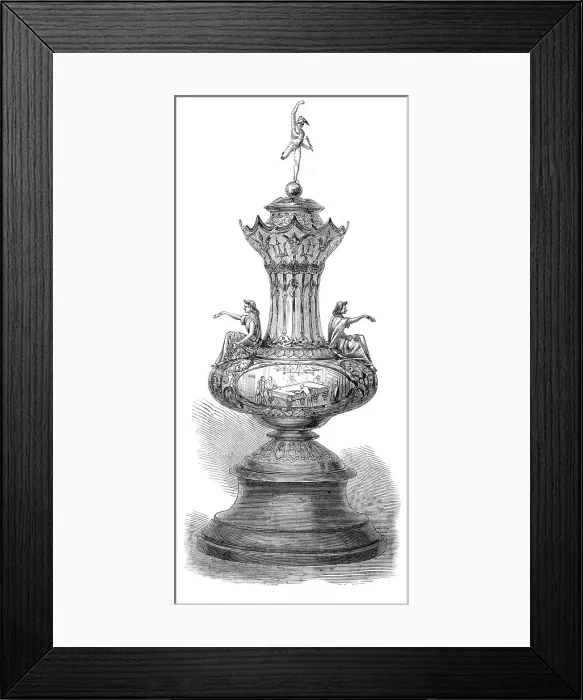 Framed Print : The Billiard Champion Cup, 1870. Creator: Unknown Framed Print : The Billiard Champion Cup, 1870. Creator: Unknown
