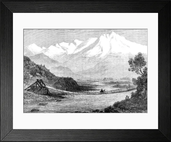 Framed Print : Valley of the Aconcagua, Chili, 1870. Creator: Unknown Framed Print : Valley of the Aconcagua, Chili, 1870. Creator: Unknown