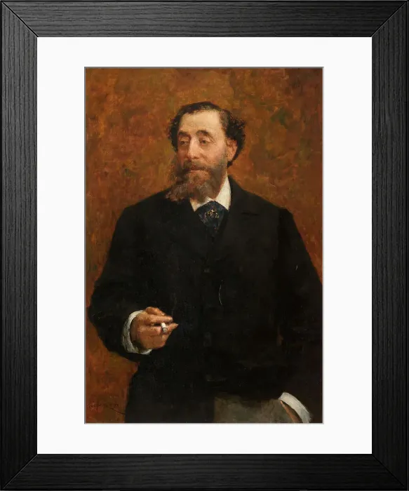 Framed Print : Portrait of Angelo Levi, 1886. Creator: Favretto; Giacomo (1849-1887) Framed Print : Portrait of Angelo Levi, 1886. Creator: Favretto; Giacomo (1849-1887)