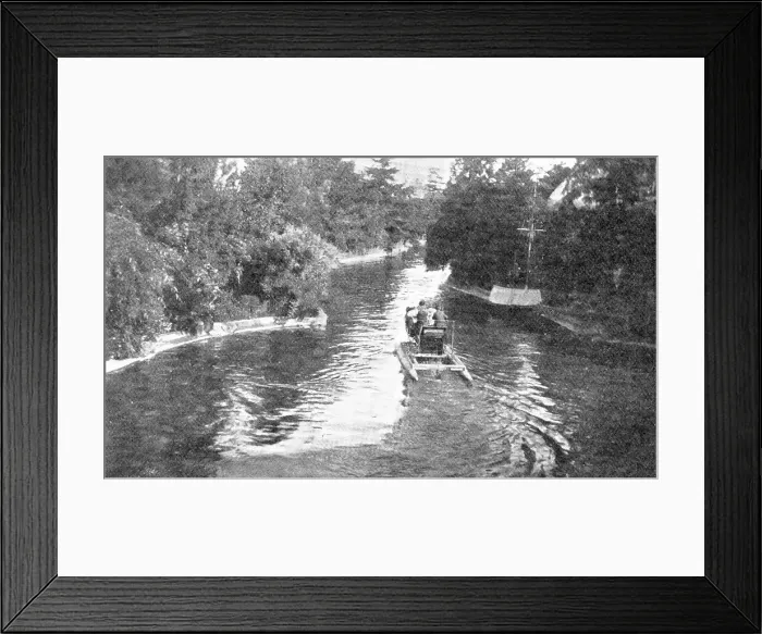 Framed Print : A sight Abdul Hamid may see no more: the Artificial Lake of Yildiz Kiosk, 1909. Creator: Unknown Framed Print : A sight Abdul Hamid may see no more: the Artificial Lake of Yildiz Kiosk, 1909. Creator: Unknown