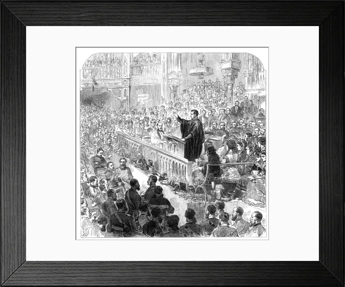 Framed Print : The Easter Volunteer Review at Brighton: service in the Pavilion on Sunday morning, 1870. Creator: Unknown Framed Print : The Easter Volunteer Review at Brighton: service in the Pavilion on Sunday morning, 1870. Creator: Unknown