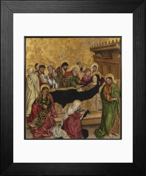 Framed Print : Dormitio Virginis (The Dormition of the Virgin), c1470. Creator: Lonhy; Antoine de (active 1446-1490) Framed Print : Dormitio Virginis (The Dormition of the Virgin), c1470. Creator: Lonhy; Antoine de (active 1446-1490)