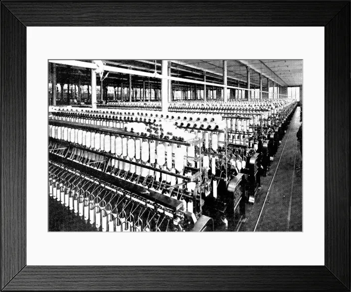 Framed Print : Slubbing and roving machinery, 1909. Creator: Unknown Framed Print : Slubbing and roving machinery, 1909. Creator: Unknown