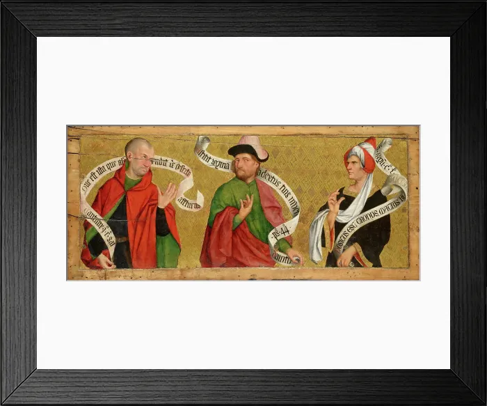 Framed Print : Three prophets, c 1480. Creator: Lonhy; Antoine de (active 1446-1490) Framed Print : Three prophets, c 1480. Creator: Lonhy; Antoine de (active 1446-1490)