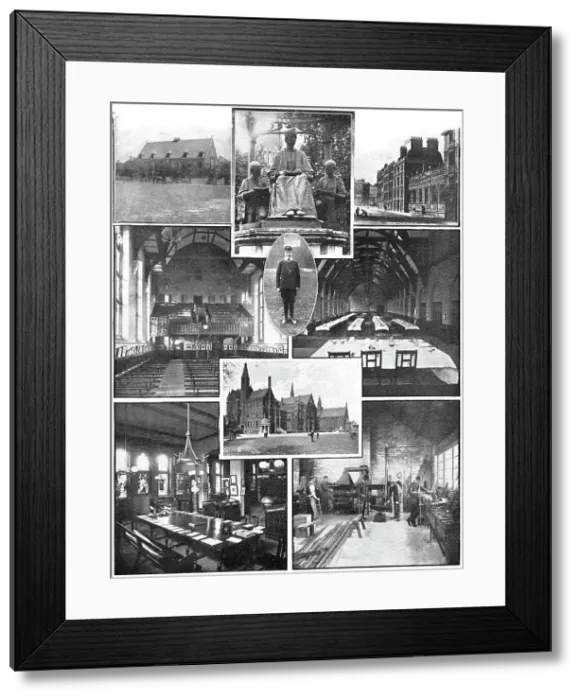Framed Print : The school that commemorates the fish of the miraculous draught...St. Paul's School, 1909. Creator: Clarke & Hyde Framed Print : The school that commemorates the fish of the miraculous draught...St. Paul's School, 1909. Creator: Clarke & Hyde