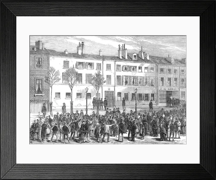 Framed Print : Prince Pierre Bonaparte's house at Auteuil, Paris, 1870. Creator: Unknown Framed Print : Prince Pierre Bonaparte's house at Auteuil, Paris, 1870. Creator: Unknown