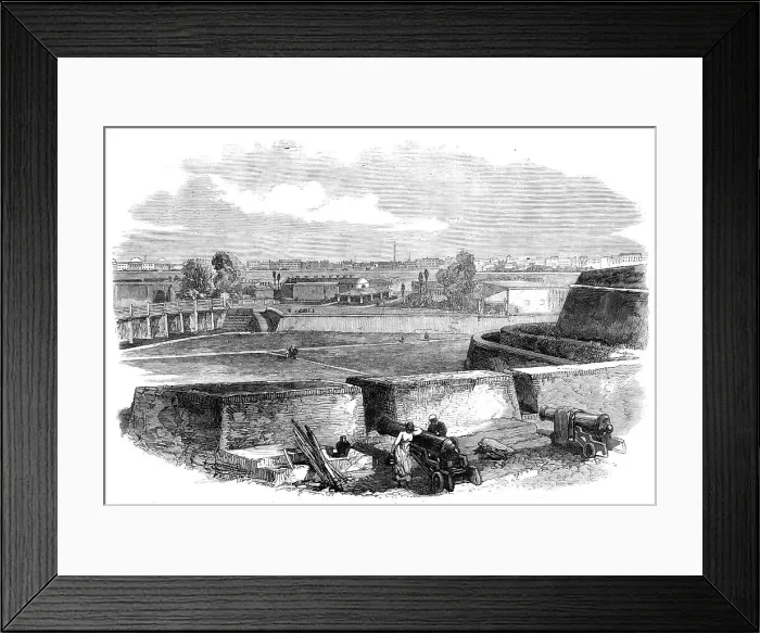 Framed Print : Calcutta, from the Plassey Gate, 1870. Creator: Unknown Framed Print : Calcutta, from the Plassey Gate, 1870. Creator: Unknown