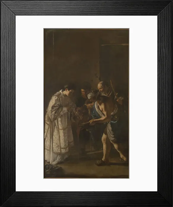Framed Print : Saint Lawrence Distributing Alms, 1625-1626. Creator: Serodine; Giovanni (1594 / 1600-1630) Framed Print : Saint Lawrence Distributing Alms, 1625-1626. Creator: Serodine; Giovanni (1594 / 1600-1630)