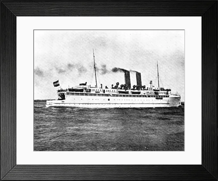 Framed Print : A ship...to carry trains over sixty-five miles of open sea: the train-ferry Deutschland, 1909. Creators: Unknown, Trampus Framed Print : A ship...to carry trains over sixty-five miles of open sea: the train-ferry Deutschland, 1909. Creators: Unknown, Trampus