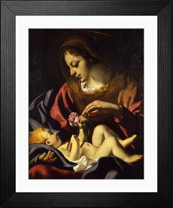 Framed Print : Virgin and Child, c1622. Creator: Canlassi (Called Cagnacci); Guido (Guidobaldo) (1601-1663) Framed Print : Virgin and Child, c1622. Creator: Canlassi (Called Cagnacci); Guido (Guidobaldo) (1601-1663)
