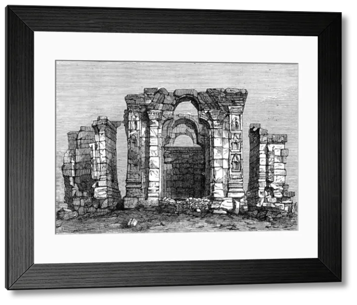 Framed Print : Indian Architecture: Temple of Marttand, or the Sun, Kashmir, (Hindu, A.D. 490-555), 1870. Creator: Unknown Framed Print : Indian Architecture: Temple of Marttand, or the Sun, Kashmir, (Hindu, A.D. 490-555), 1870. Creator: Unknown