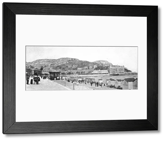 Framed Print : The Queen of Welsh Watering-Places': the Promenade at Llandudno, 1909. Creator: Unknown Framed Print : The Queen of Welsh Watering-Places': the Promenade at Llandudno, 1909. Creator: Unknown