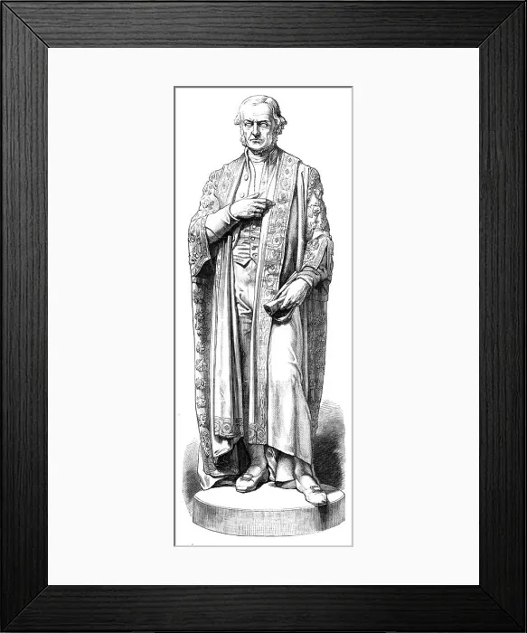 Framed Print : Statue of Mr. Gladstone in St. George's Hall, Liverpool, 1870. Creator: Unknown Framed Print : Statue of Mr. Gladstone in St. George's Hall, Liverpool, 1870. Creator: Unknown