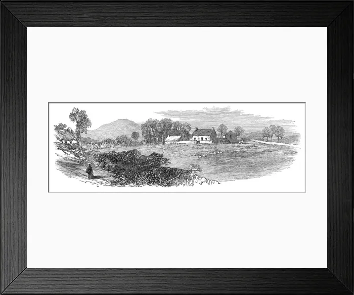Framed Print : Sketches from Ireland: Reilly's farmhouse at Fartha, 1870. Creator: Unknown Framed Print : Sketches from Ireland: Reilly's farmhouse at Fartha, 1870. Creator: Unknown