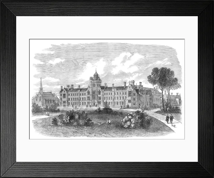 Framed Print : The Bedfordshire Middle-Class College, 1870. Creator: Unknown Framed Print : The Bedfordshire Middle-Class College, 1870. Creator: Unknown