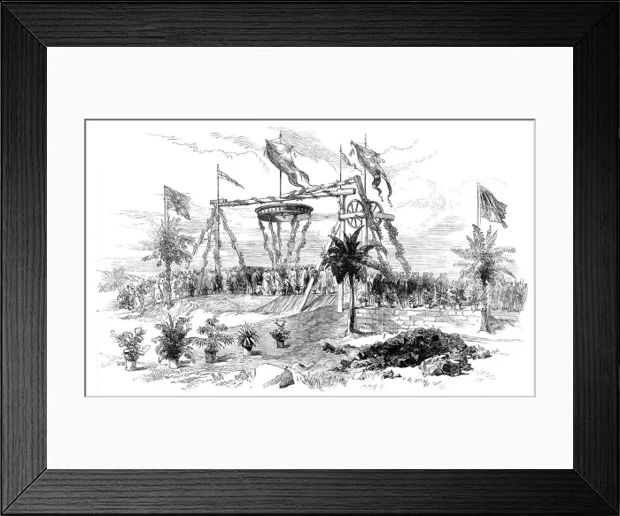 Framed Print : Opening the Mayo Colliery at Gogose, Chandah, India, 1870. Creator: Unknown Framed Print : Opening the Mayo Colliery at Gogose, Chandah, India, 1870. Creator: Unknown